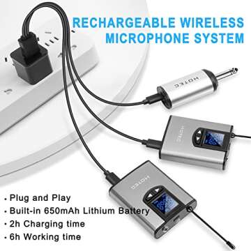 Hotec Wireless Microphone System for Live Performances