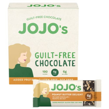 JOJO's Dark Chocolate Bars Made with Hemp, Plant Based Protein, Low Sugar, Low Carb, Vegan, Paleo & ...