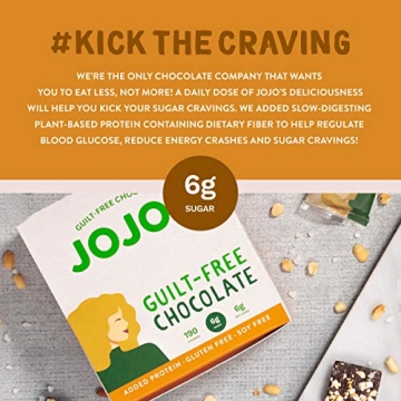 JOJO's Low Sugar Dark Chocolate Bars with Protein