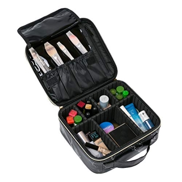 HOYOFO Adjustable Dividers Makeup Case for Women