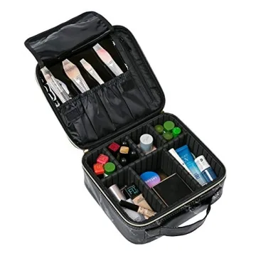 HOYOFO Adjustable Dividers Makeup Case for Women