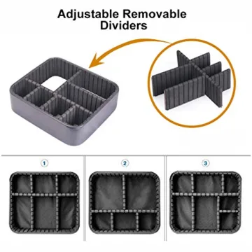 HOYOFO Adjustable Dividers Makeup Case for Women