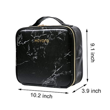 HOYOFO Adjustable Dividers Makeup Case for Women
