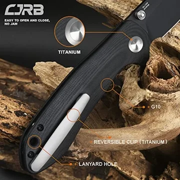 CJRB Scoria Folding Knife EDC AR-RPM9 Steel G10 Handle