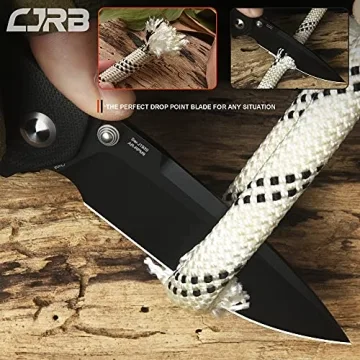 CJRB Scoria Folding Knife EDC AR-RPM9 Steel G10 Handle