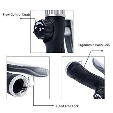 GREEN MOUNT Watering Wand, 24 Inches Sprayer Wand with Superior Stainless Head, Perfect for Hanging Baskets, Plants, Flowers, Shrubs, Garden and Lawn, Purple