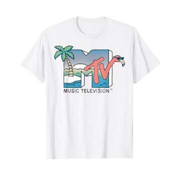 MTV Beach Island Flamingo T-Shirt for Retro Style