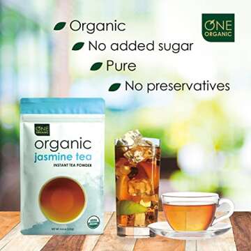 Organic Instant Jasmine Green Tea Powder - 125 Servings