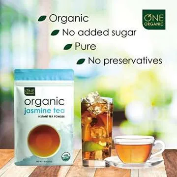 Organic Instant Jasmine Green Tea Powder - 125 Servings