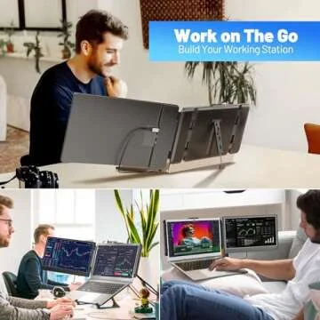 KAKUKA 14.1" Laptop Screen Extender for Dual Productivity