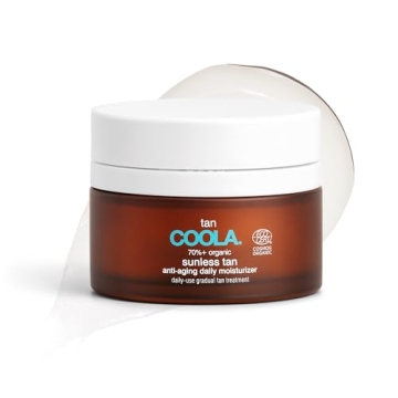 COOLA Organic Sunless Self Tanner Face Moisturizer for a Natural Glow, 1.5 Fl Oz