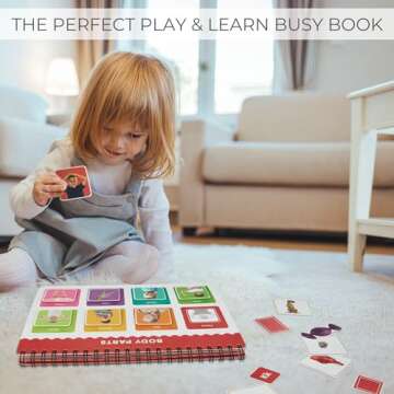 Montessori Busy Book for Toddlers Ages 3 and Up - The Perfect Preschool Learning Activity Book for Fun Education at Home Or While Traveling - Perfect Speech Therapy & Autism Sensory Toy for Kids