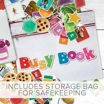 Montessori Busy Book for Toddlers Ages 3 and Up - The Perfect Preschool Learning Activity Book for Fun Education at Home Or While Traveling - Perfect Speech Therapy & Autism Sensory Toy for Kids