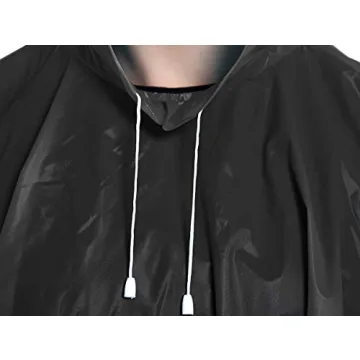 ANTVEE Reusable Adult Rain Ponchos 2 count (Pack of 1) for Women and Men with Drawstring Hood
