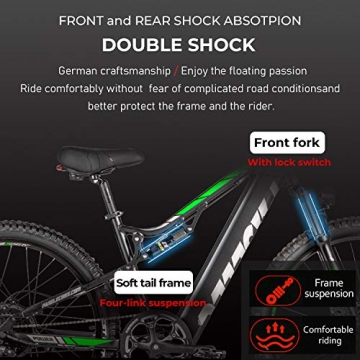 PASELEC Electric Bike: 750W Peak Motor 28MPH & 60 Miles