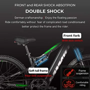 PASELEC Electric Bike: 750W Peak Motor 28MPH & 60 Miles