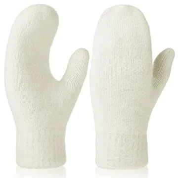 Zhehao Women Knitted Mittens - Warm, Comfortable Winter Gloves for Every Activity.