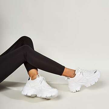 Get Stylish with LUCKY STEP Chunky Platform Sneakers