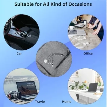 3 in 2 USB C Charger Cable for Apple & Galaxy S23