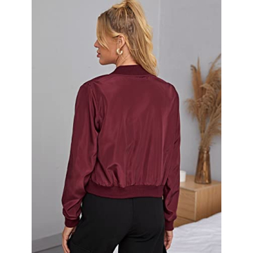 Cozy Lightweight Bomber Biker Jacket for Women