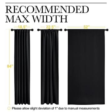 NICETOWN Blackout Curtains 84 Inches, Stylish and Functional