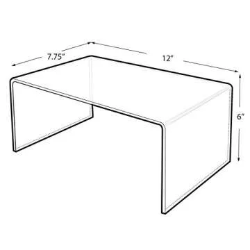 Acrylic Laptop Stand - Ergonomic Monitor Riser for Desk