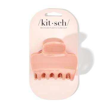 Kitsch Recycled Plastic Puffy Medium Claw Clips, Hair Clips for Women Girls, Hair Claw Clips for Thi...