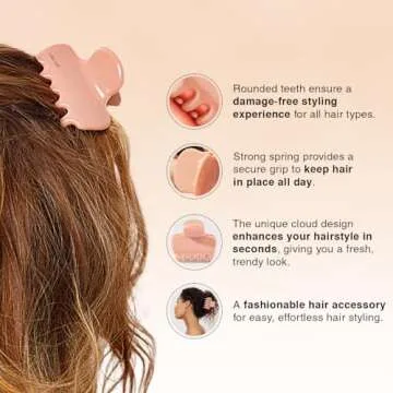 Stylish Eco-Friendly Kitsch Puffy Claw Clips for Women