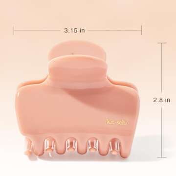 Stylish Eco-Friendly Kitsch Puffy Claw Clips for Women