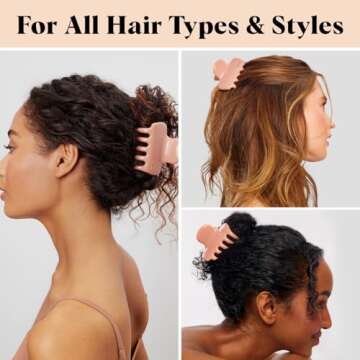 Stylish Eco-Friendly Kitsch Puffy Claw Clips for Women