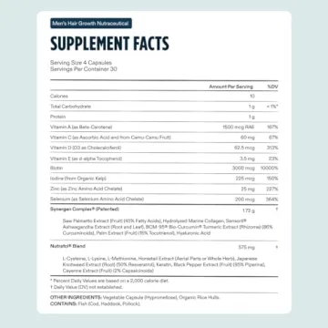 Nutrafol Men Hair Growth Supplements & Collagen Powder