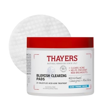 Thayers Blemish Clearing Acne Pads - 60 Ct Skincare Solution
