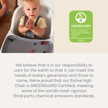 Ergobaby Evolve Baby Essentials High Chair in Natural Wood