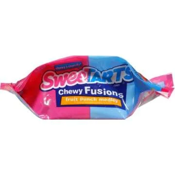SweeTARTS Chewy Fusions Candy, Fruit Punch Medley, Sweet and Tart, 9 Ounce