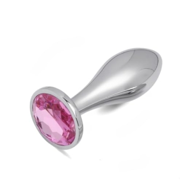 Small Anal Plug Adult Sex Toy - Jewel Small Butt Plug Stainless Sex Anal Toy - G Spot Anal Sex Adult...