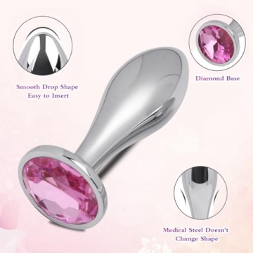 Small Anal Plug for Beginners - Premium Metal Adult Toy