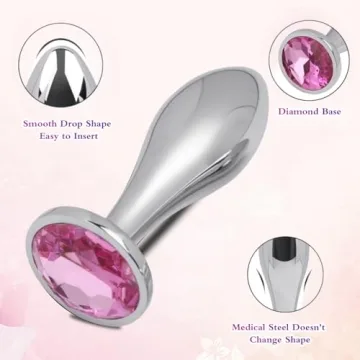 Small Anal Plug for Beginners - Premium Metal Adult Toy