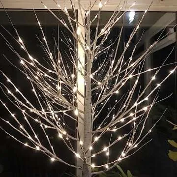 Twinkle Star Lighted Birch Tree for Home Wedding Festival Party Christmas Decoration (4 ft)
