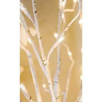 Twinkle Star Lighted Birch Tree for Home Wedding Festival Party Christmas Decoration (4 ft)