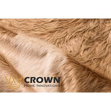 Authentic Brazilian Cowhide Area Rug in Buttercream