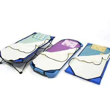 Urban Infant Tot Cot Kids Nap Mat - Toddler Preschool Daycare Bedding Cover with Blanket and Pillow - Seattle