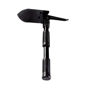 Coleman Backpacking Folding Shovel & Pick, Steel Folding Spade with Serrated Edge & Carry Case, Grea...