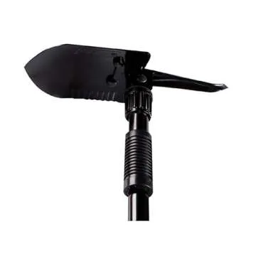 Coleman Backpacking Folding Shovel & Pick, Steel Folding Spade with Serrated Edge & Carry Case, Great for Camping, Fire Pits, Emergencies, Backyard, & More