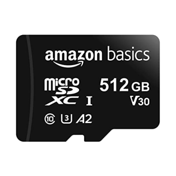 Amazon Basics Micro SDXC Memory Card with Adapter - High Speed & Capacity