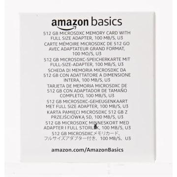 Amazon Basics Micro SDXC Memory Card - 64GB to 1TB