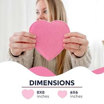 Love Ease Heart Shaped Microwavable Period Heating Pad for Cramps, Menstrual Pain Relief Abdominal Heat Patch, for Pain Relief