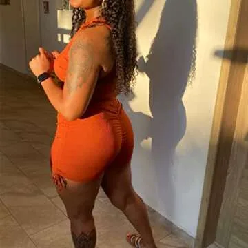 Summer Two Piece Outfits for Women, Casual Stretchy Ribbed Tank Crop Top Drawstring Ruched Shorts Set Workout Tracksuits (Brown,XXL)