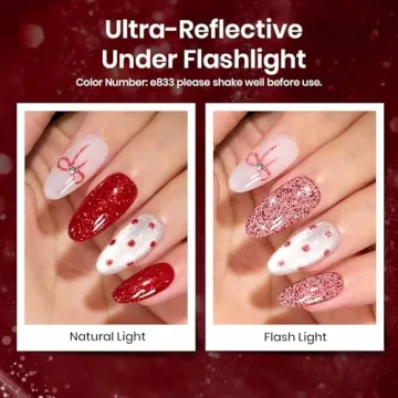 Beetles Gel Nail Polish Set, 6 Red Colors for Nail Art
