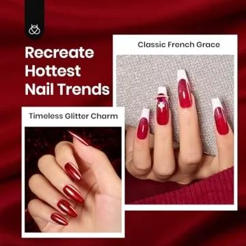 Beetles Gel Nail Polish Set, 6 Red Colors for Nail Art