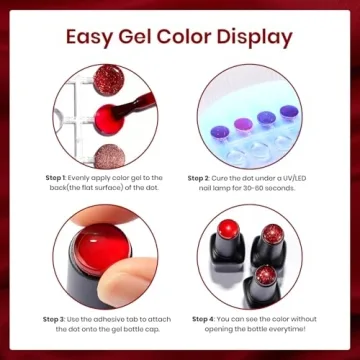 Beetles Gel Nail Polish Set, 6 Red Colors for Nail Art